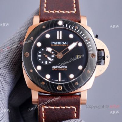 Panerai Submersible Goldtech PAM 1070 Rose Gold Watch 46mm